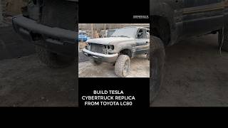 BUILD TESLA CYBERTRUCK REPLICA FROM TOYOTA LC80 #TeslaCybertruckReplica #ToyotaLC80 #SupercarBuild