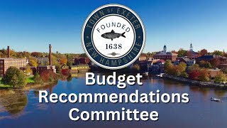 Budget Recommendations Committee Parks & Rec, Library, Welfare/HS) - 11/06/24