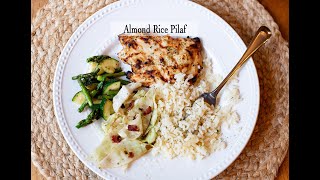 Almond Rice Pilaf - using Instant Rice!  So EASY!