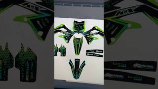 Kit Stickere Kawasaki KXF 450 Custom #print #tibiflorescu #kawasaki