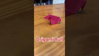 Origami Bull (boi) // Nível iniciante #dobradura #origami #papel #bull #boi #animal #bumbameuboi