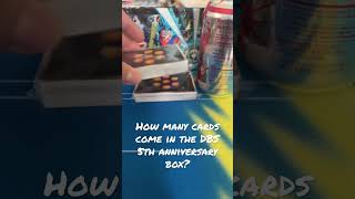 How many cards come in the Dragon Ball Super 5th Anniversary set?