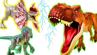 GIANT T-Rex VS I-REX Vs Triceratops, Carnotaurus |Jurassic Park, Jurassic World Dominion & More!