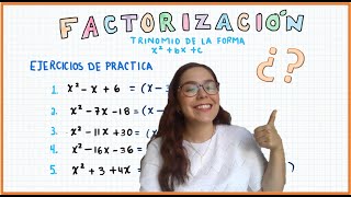 FACTORIZACIÓN DE UN TRINOMIO    x²+bx+c