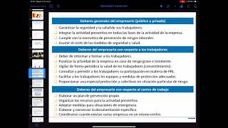 FOL Derechos y deberes de empresarios y trabajadores en materia de prevención ⚠️