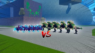 Blox Fruits - 5 Kitsune vs 5 T-Rex