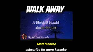 Walk Away karaoke #shorts