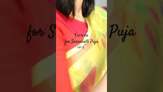 Grwm || Saraswati Puja Look #saree