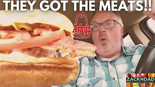 How Was Arby's® FIRST EVER Burger PLUS FIRST Mini Mukbang | ZacknDad