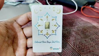 KADO HADIAH PARCEL LEBARAN EMAS 0.5 GRAM EDISI IDUL FITRI LOGAM MULIA GIFT SERIES UCAPAN SELAMAT