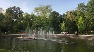 Slovakia Košice! Dancing fountain in the park!