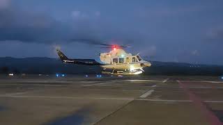 Awesome Helicopter Starting The Engine and Take-off from the Airport Helipad!😲