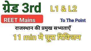 राज.की प्रमुख सभ्यताएं [ रामबाण वीडियो श्रंखला 1 ] ग्रेड 3rd स्पेशल  ✓ 11 min में complete Topic 👆