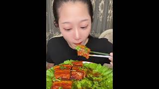 Delicious Pork Belly Eating Show ASMR #shorts #porkbelly #mukbang