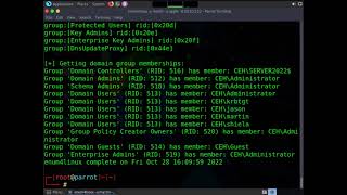 CyberQ CEHv12 Mod004 LAB08 Task 3 Enumerate Information from Windows & Samba Hosts using Enum4linux