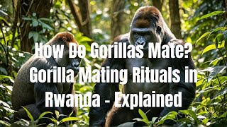 How Do Gorillas Mate Gorilla Mating Rituals in Rwanda   Explained