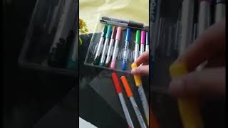 BFF scenery Drawing / Dom's Brush pens drawing / easy drawing / step by step #youtubeshorts #shorts