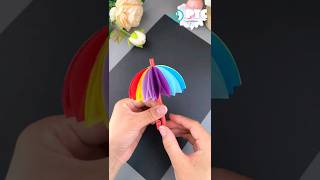 How to make origami Paper umbrella || DIY Paper Umbrella || Easy umbrella ☂️☂️ #trending #art