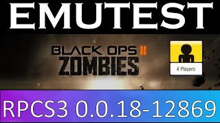 EMUTEST | RPCS3 0.0.18-12869 Vulkan| Call of Duty Black Ops 2 | Zombies 4 players Splitscreen