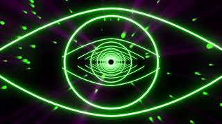 Beautiful Green Eye Shape Tunnel Neon Flash Romance Love Moving Fast 4K TikTok Motion Background