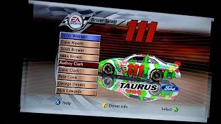 NASCAR Thunder 2003 ALL Busch Series + Fantasy Drivers And Schemes (XBOX)