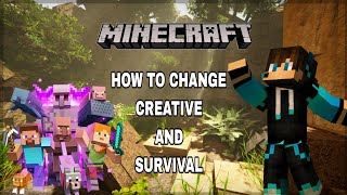 HOW TO CHANG CREATIVE AND SURVIVAL IN🔥 MINDCRAFT🔥with 1 sce ✅#video  #youtubevideos #viral