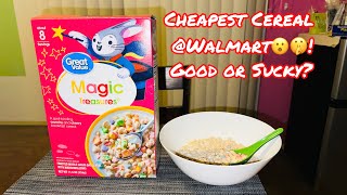 TRYING OUT THE CHEAPEST CEREAL AT WALMART!