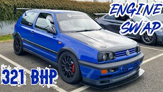 Jack's *321bhp HYBRID TURBO 1.8T* VW Golf Mk3 GTI 💥 - On Track Review