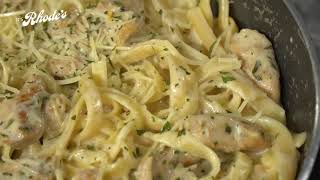 FETTUCCINE WITH CHICKEN IN WHITE SAUCE HOMEMADE RECIPE - IT'S RHODE'S