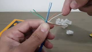 FAZER CABO DE REDE, INTERNET, RJ45 - T568A