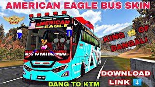 Tulsipur Deluxe || American Eagle Nepali Deluxe Bus Skin 🤩 || Nepali Bus Skin for Bussid || Team tgs