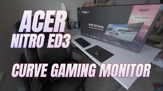 unboxing ACER gaming monitor