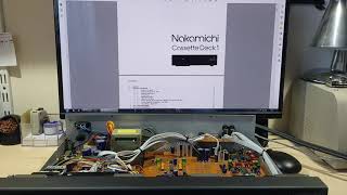 Nakamichi Cassette Deck 1 short test REC-PLAY after calibration.