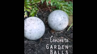 DIY Concrete Garden Balls