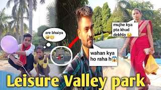 Leisure Valley park || sector 29 gurugram || aaj to Maja a gya 😍 || karan reaction vlogs