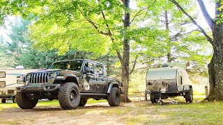 CAMPING ACROSS THE COUNTRY IN A TEARDROP TRAILER (Episode 1/Camper Tour)