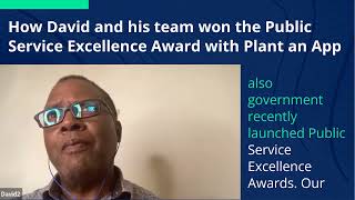 How David and his team won the Public Service Excellence Award using   Plant an App - Gov of Bermuda