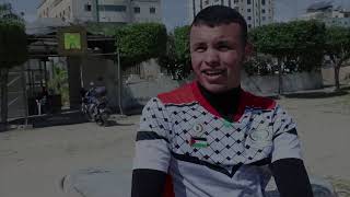 Shot by Israel, Muhammed still dreams of playing international football & raise the Palestine flag.