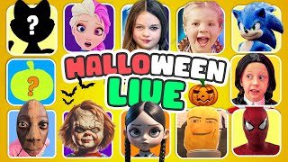 HALLOWEEN MEME QUIZ & WHO'S SINGING & DANCING - LIVE 🎤Skibiditoilet, Wednesday, Salish Matter, Sonic