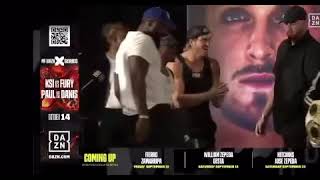 Fight at the press with DILLON DANNIS,KSI, LOGAN PAUL and TOMMY FURY