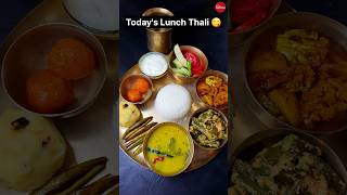 Today's Lunch Thali 😋👌🔥#thali #viral #food