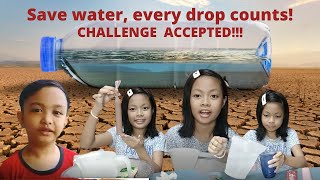 1 Liter Water Challenge Accepted! Let's Conserve Water!