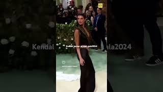 Kendal Jenner at met gala #2024#black dresss