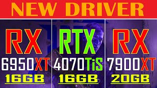 RX 6950XT vs RTX 4070Ti SUPER vs RX 7900XT || NEW DRIVER || PC GAMES TEST ||