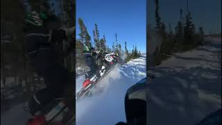 better wheelies this winter hopefully 😂 #146 #goviral #newfoundland #nl #skidoo #ytshort #2017 #600