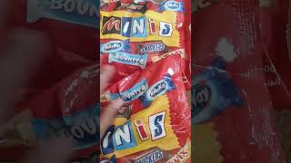 MINI'S ASSORTED CHOCOLATES| MARS | SNICKERS | TWIX #asmr #shorts #chocolate