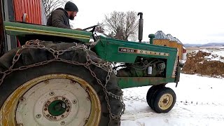 When a Tractor Gets its Tire Chains! Winter Preparations On a Dairy Farm!