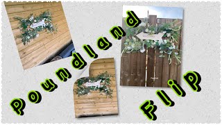 Poundland flip / Easy Poundland wreath / garden sign