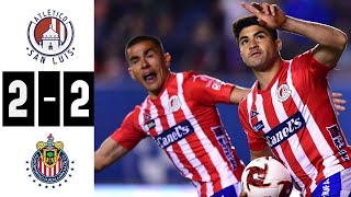 Atletico San Luis vs Chivas 2-2 Resumen Jornada 4 Liga MX Clausura 2020