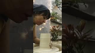 Making vase #handmade #ceramic #pottery #vase #mug #cup #making